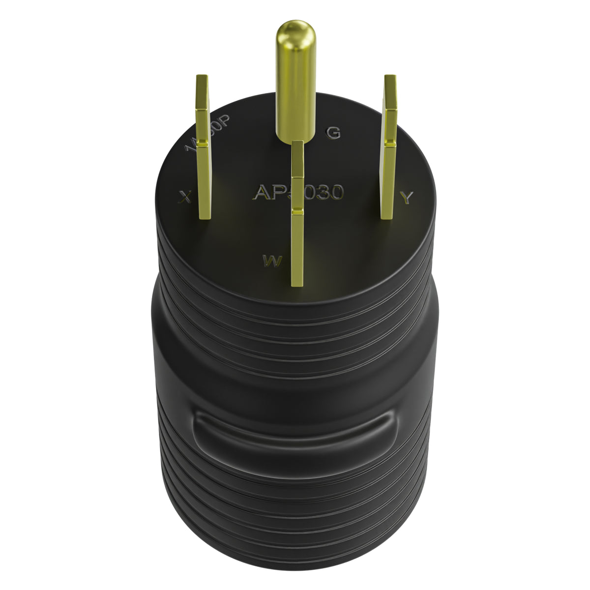 Leisure Cords 50AMP RV Electrical Adapter Standard NEMA 14-50P to TT-30R 4 Inch (Black)