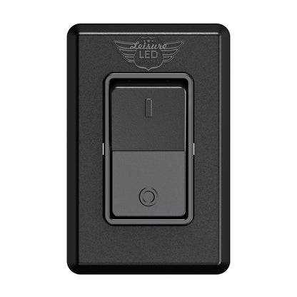Leisure LED 12V RV Modern Single SPST On Off Switch with Bezel 2.87 Inch x 1.87 Inch x 1.1 Inch (White)