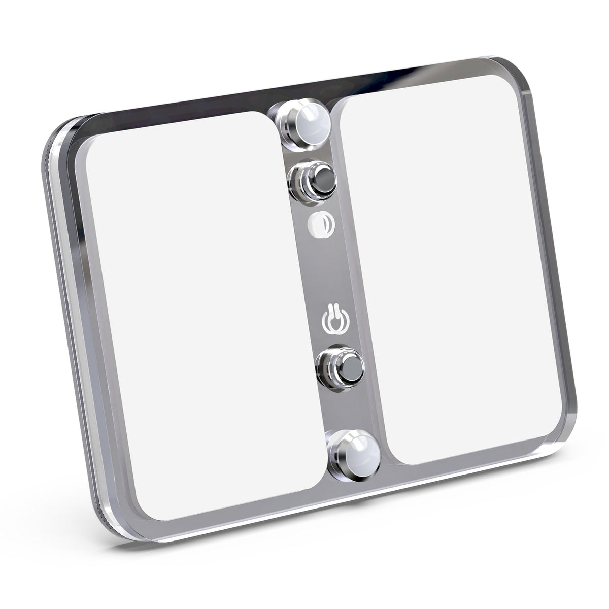 Leisure LED 12V RV LED Single Dome Light Multi-Color Touch Dimmer Switch Frosted Lens 4 Inch (Chrome)