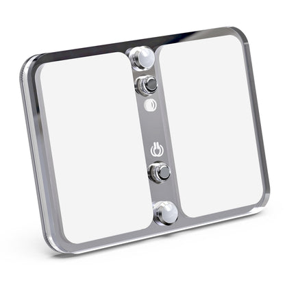 Leisure LED 12V RV LED Single Dome Light Multi-Color Touch Dimmer Switch Frosted Lens 4 Inch (Chrome)
