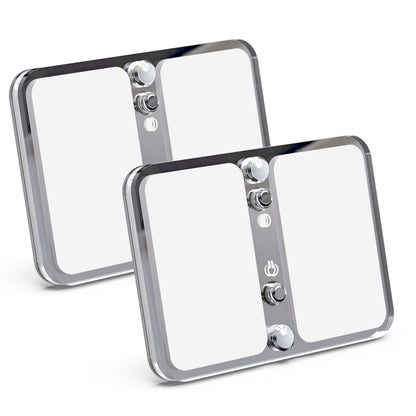 Leisure LED 12V RV LED Single Dome Light Multi-Color Touch Dimmer Switch Frosted Lens 4 Inch (Chrome)