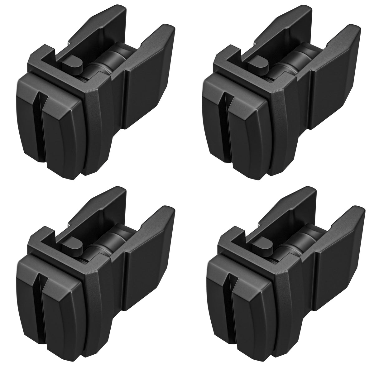 Leisure Coachworks RV Refrigerator Clip Latch Kit Replacement for 20 Inch Upper Lower Side Wall Vent (Black)