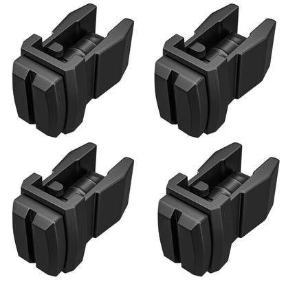 Leisure Coachworks RV Refrigerator Clip Latch Kit Replacement for 20 Inch Upper Lower Side Wall Vent (Black)