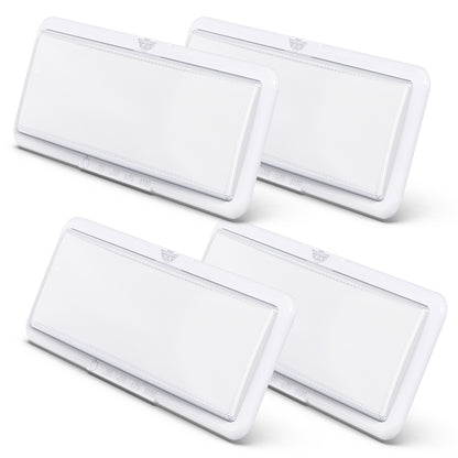 Leisure LED 12V RV Interior LED Ceiling Light Rectangle Natural White Touch Dimmer Switch 950 Lumen 14 Inch (White)
