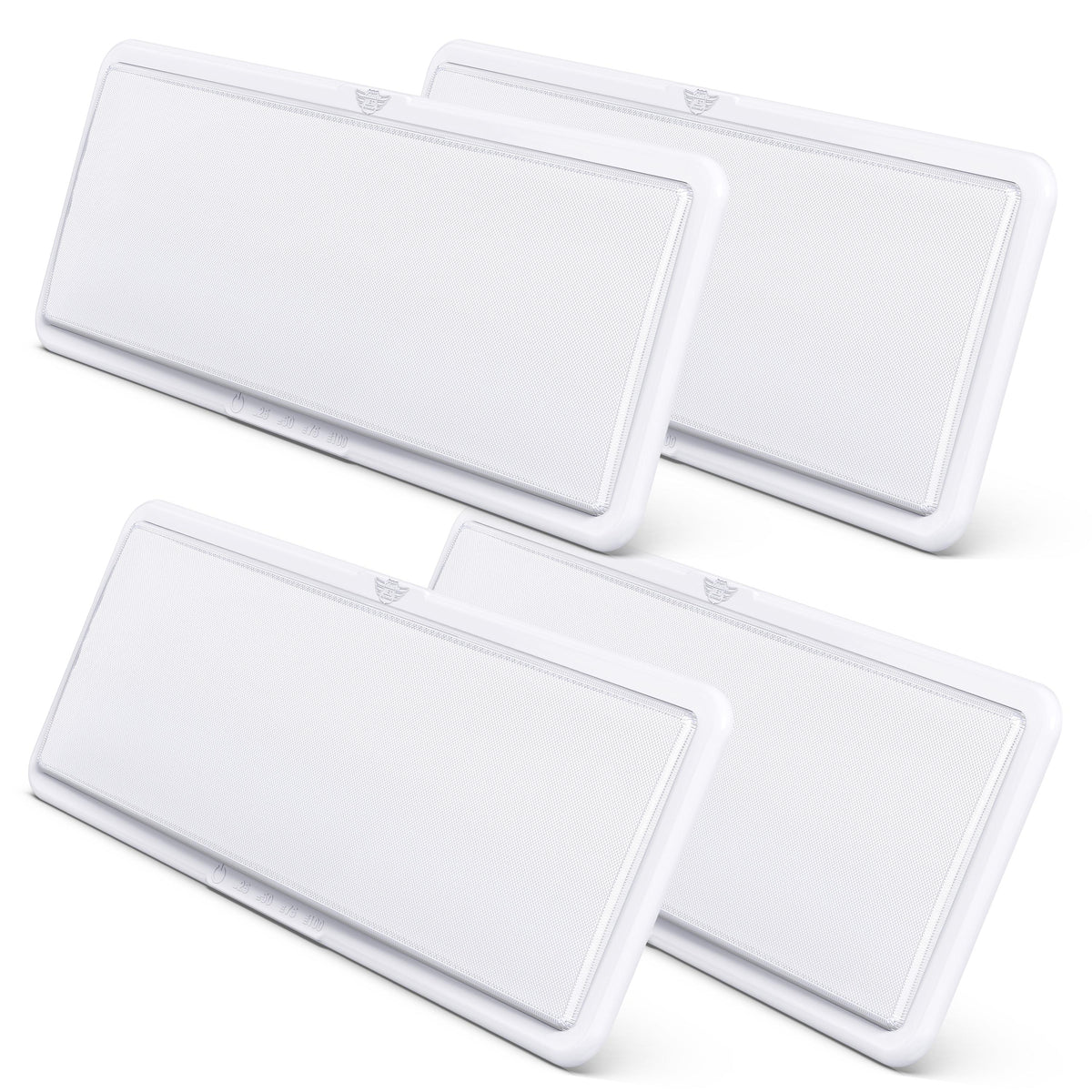 Leisure LED 12V RV Interior LED Ceiling Light Rectangle Natural White Touch Dimmer Switch 2000 Lumen 21 Inch (White)