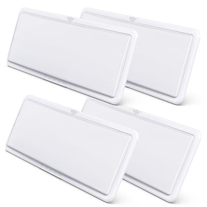 Leisure LED 12V RV Interior LED Ceiling Light Rectangle Natural White Touch Dimmer Switch 2000 Lumen 21 Inch (White)