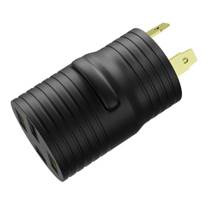 Leisure Cords 30AMP RV Electrical Adapter Standard NEMA TT-30P to 14-50R 4 Inch (Black)