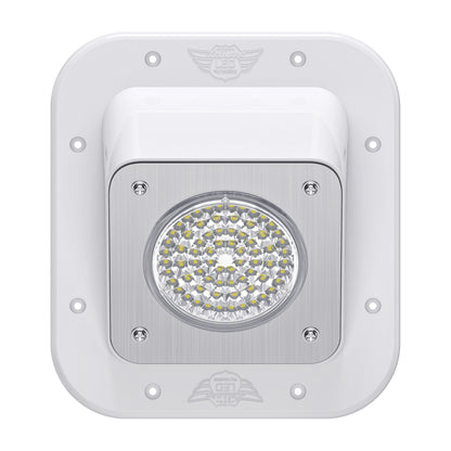 Leisure LED 12V RV Exterior LED Warrior Flood Light Square Cool White Surface Mount 1100 Lumen 8 Inch (White)