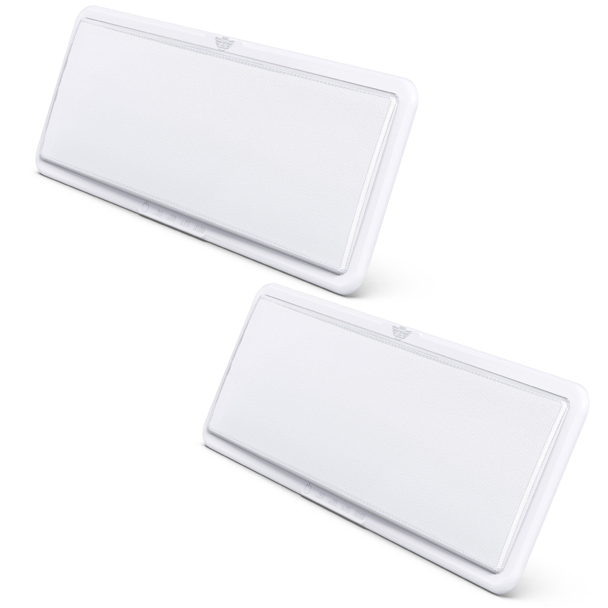 Leisure LED 12V RV Interior LED Ceiling Light Rectangle Natural White Touch Dimmer Switch 2000 Lumen 21 Inch (White)