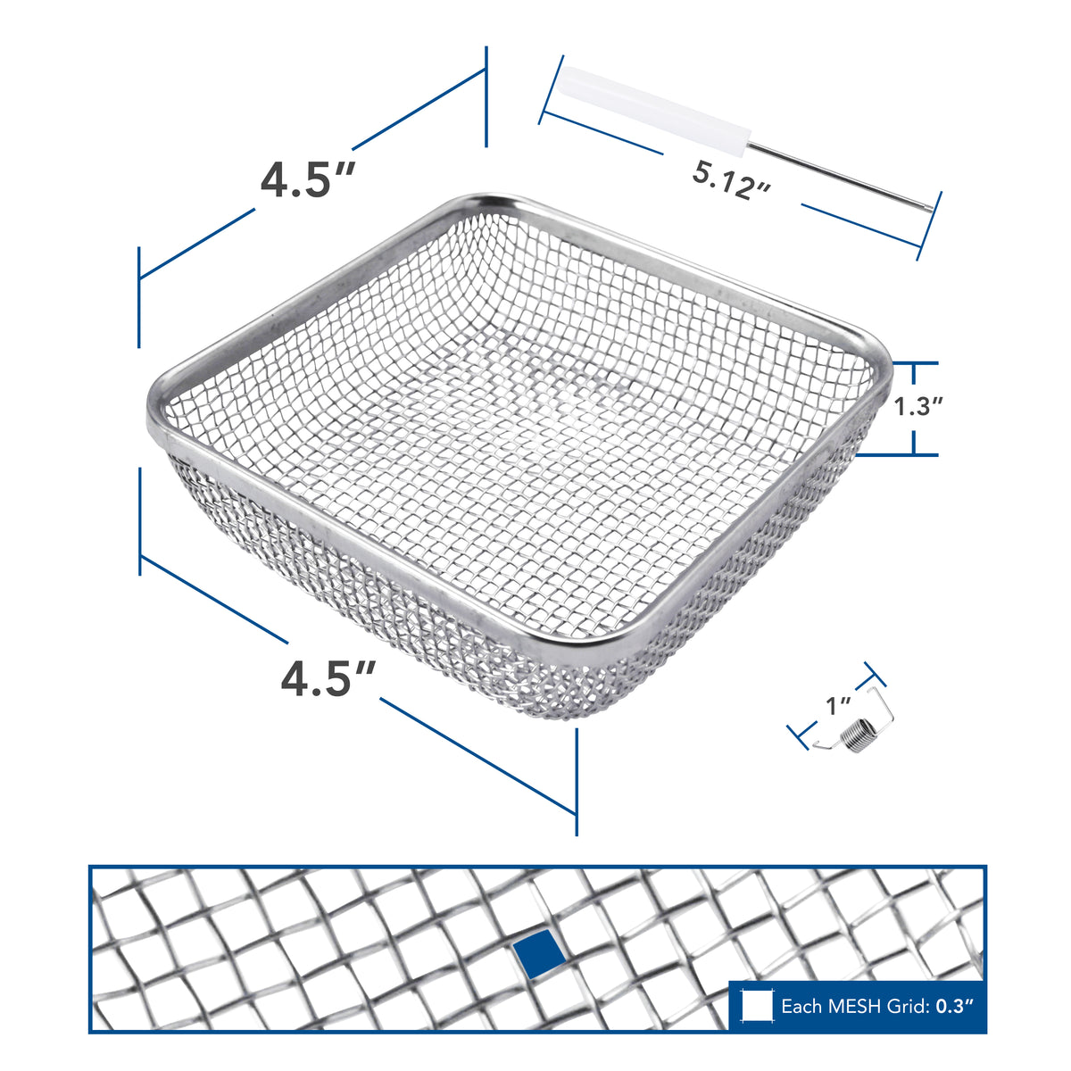 Leisure Coachworks RV Bug Screen Kit for Water Heater and Furnace Vent Mesh Screens 2 Piece Set (Metal)
