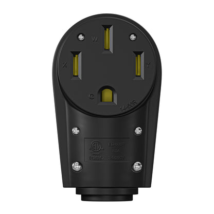 Leisure Cords 50AMP RV Replacement Plug 90 Degree Handle Standard NEMA 14-50R 4 Inch (Green)
