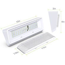 Leisure LED 12V RV Exterior LED Porch Light Cool White with Clear Lens 12 Inch (White)