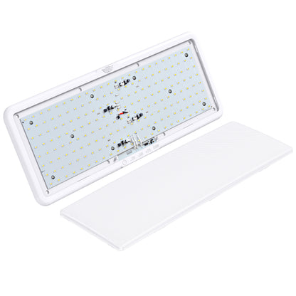 Leisure LED 12V RV Interior LED Ceiling Light Rectangle Natural White Touch Dimmer Switch 2000 Lumen 21 Inch (White)