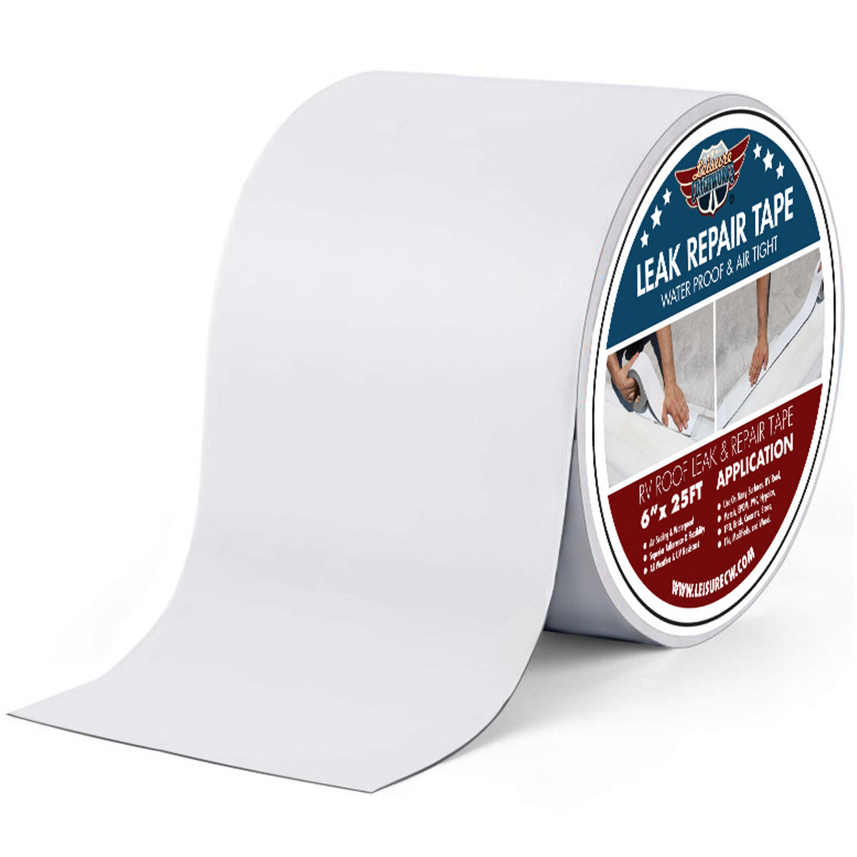 Leisure Coachworks RV Sealant Tape for Water Tight Seal 2 Inch x 10 Feet Roll (White)