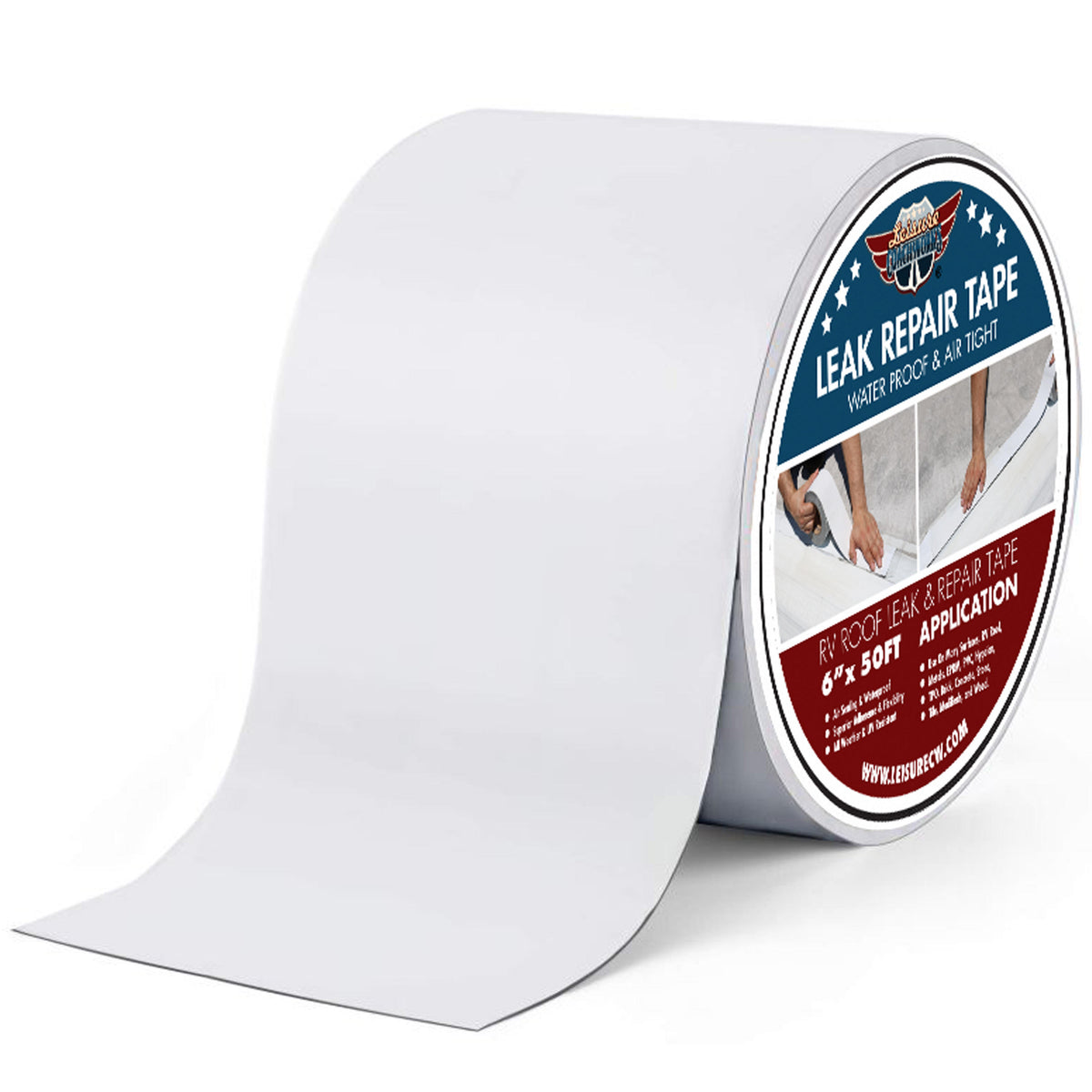 Leisure Coachworks RV Sealant Tape for Water Tight Seal 2 Inch x 10 Feet Roll (White)