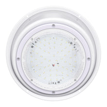 Leisure LED 12V RV Exterior LED Scare Light Round Cool White Clear Lens 600 Lumen with Bezel Kit 8 Inch (White)