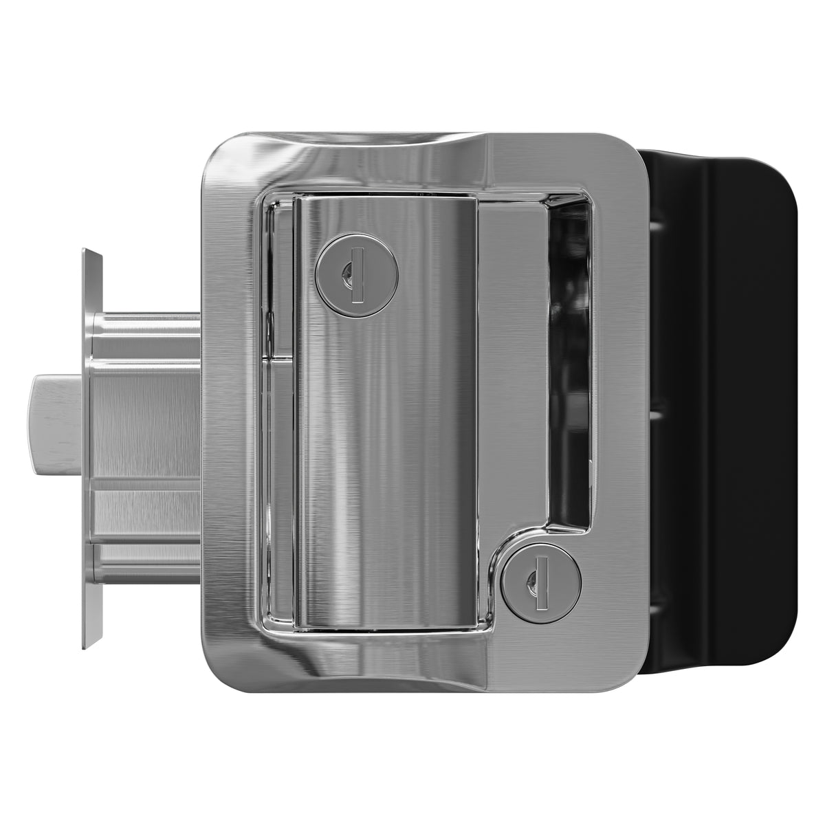 Leisure Locks RV Entry Door Lock with Paddle Deadbolt 2.5 Inch x 3.5 Inch (Chrome)