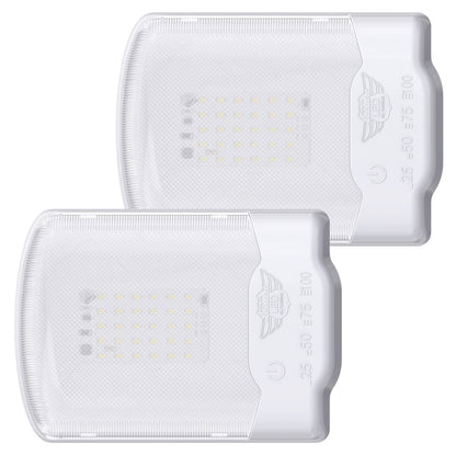 Leisure LED 12V RV LED Single Dome Light Natural White Touch Dimmer Switch Clear Lens 6 Inch (White)