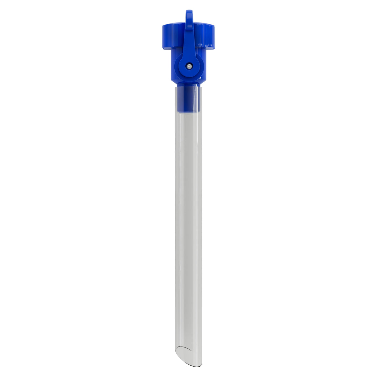 Leisure Coachworks RV Water Tank Filler with Shutoff Valve 5/8 Inch Tube (Blue)