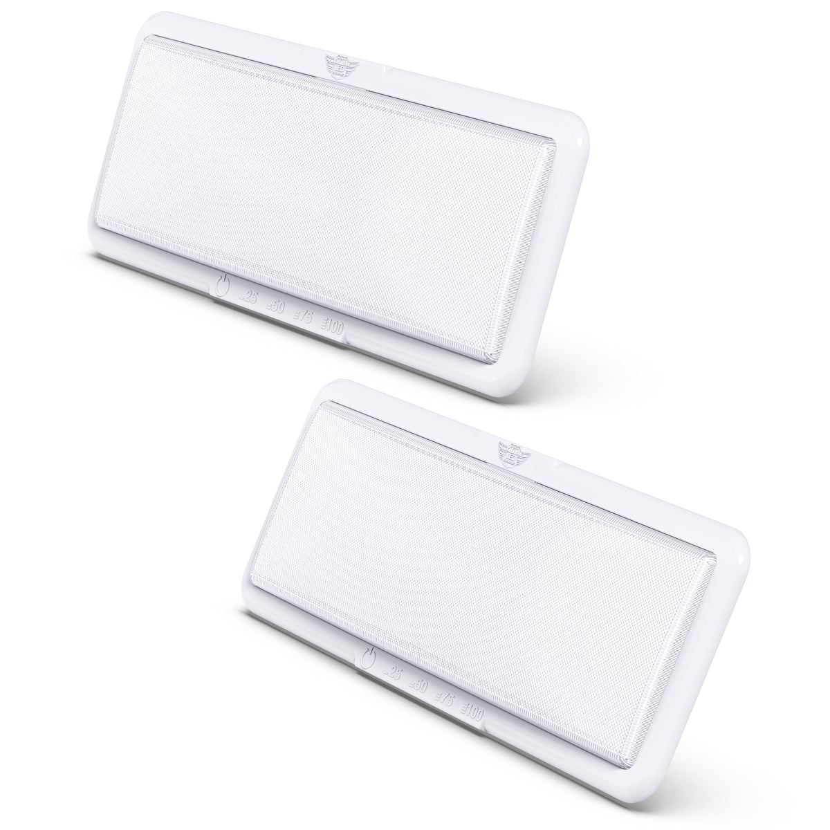 Leisure LED 12V RV Interior LED Ceiling Light Rectangle Natural White Touch Dimmer Switch 950 Lumen 14 Inch (White)