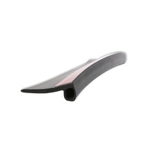 3 3/8 Black Custom P Mold swipe, bulb, seal, With 1 Strip 3M Adhesive under bulb, RV slide out, tapered base