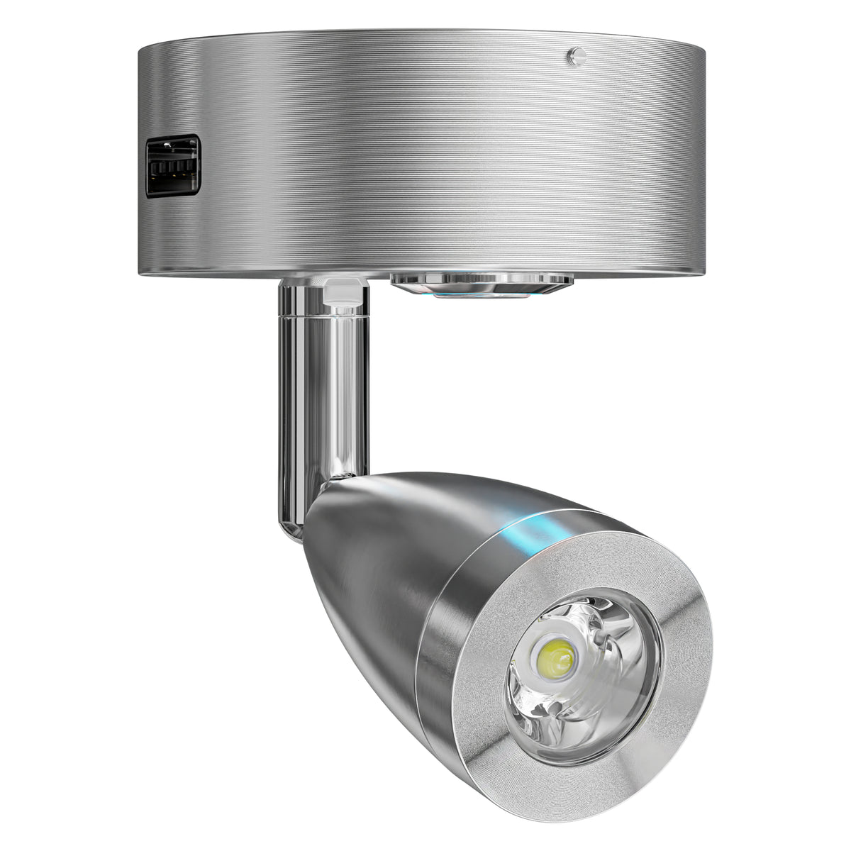 Leisure LED 12V RV Interior LED Reading Light Multi-Color Touch Dimmer Switch 180 Lumen 3.93 Inch (Brushed Nickel)