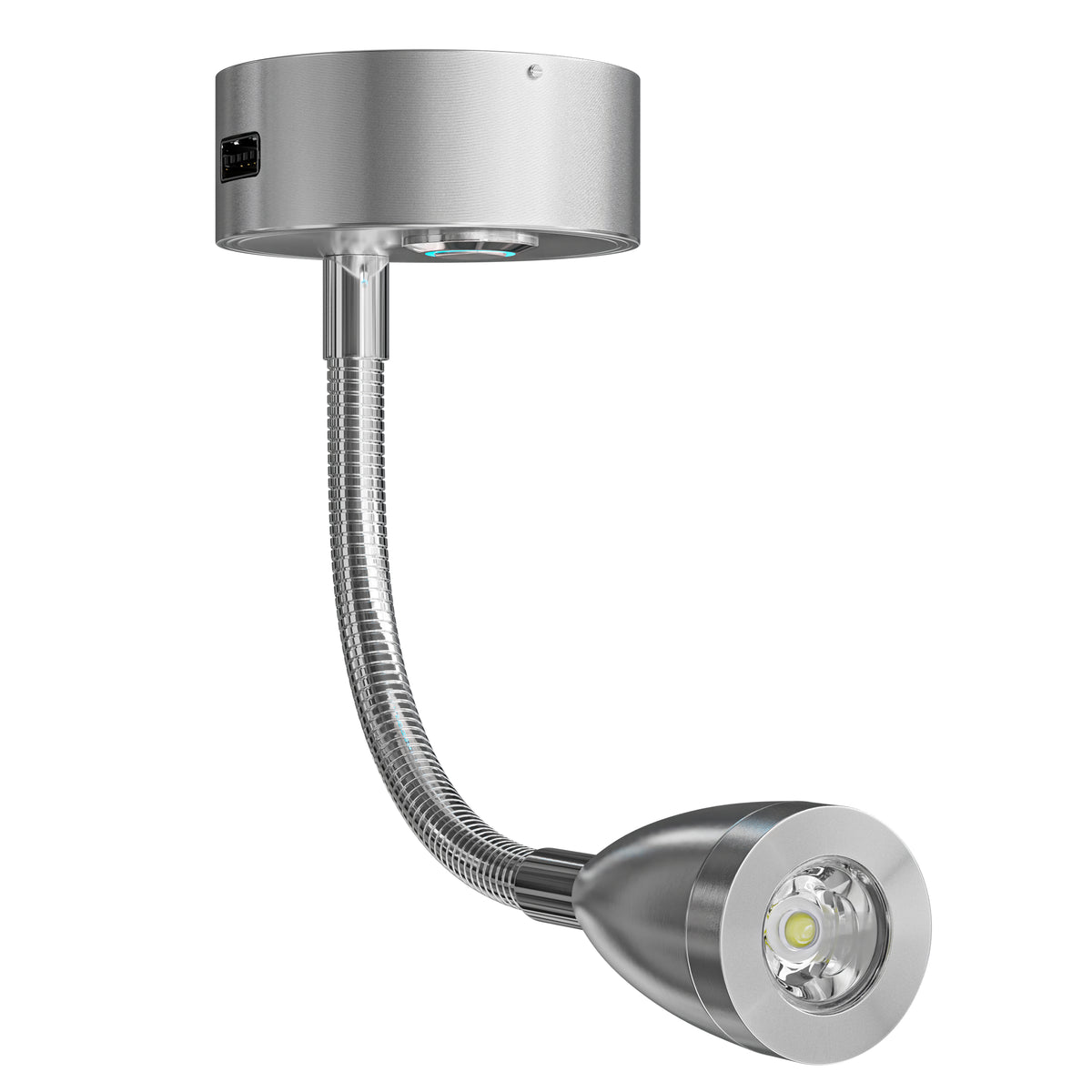 Leisure LED 12V RV Interior LED Reading Light Multi-Color Touch Dimmer Switch 180 Lumen 8 Inch (Brushed Nickel)