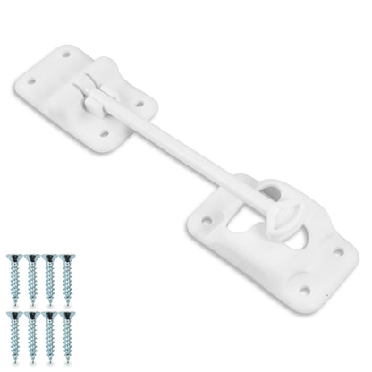 Leisure Coachworks RV Baggage Door Catch Holds Compartment Doors Open T Style 6 Inch (White)
