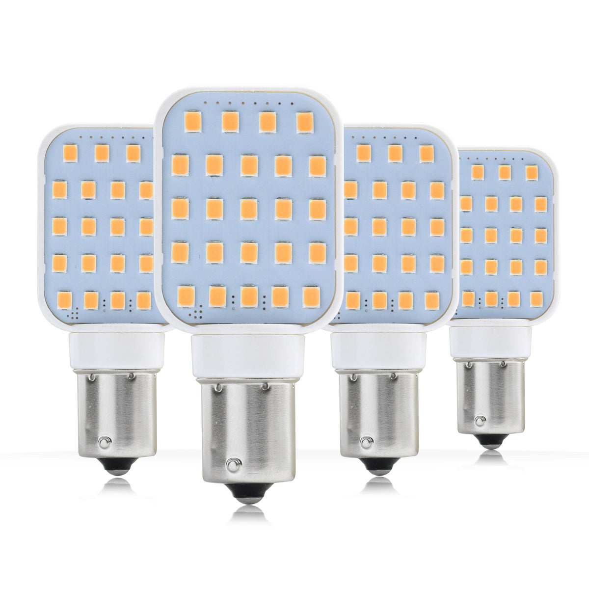 Leisure LED 12V RV Interior LED 1156 Bulb Light Rotating Replacement Warm White for Ceiling Dome Light 300 Lumen 1.25 Inch (White)