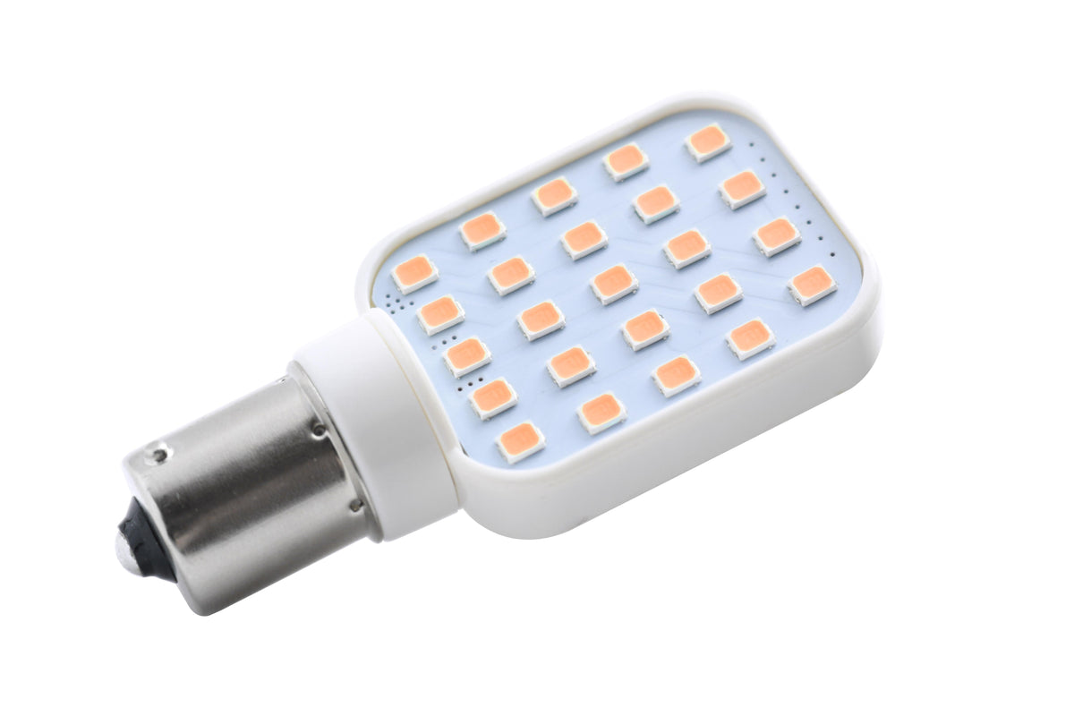 Leisure LED 12V RV Interior LED 1156 Bulb Light Rotating Replacement Warm White for Ceiling Dome Light 300 Lumen 1.25 Inch (White)