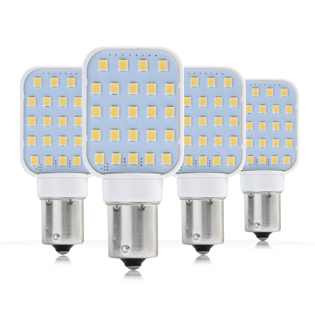 Leisure LED 12V RV Interior LED 1156 Bulb Light Rotating Replacement Warm White for Ceiling Dome Light 300 Lumen 1.25 Inch (White)