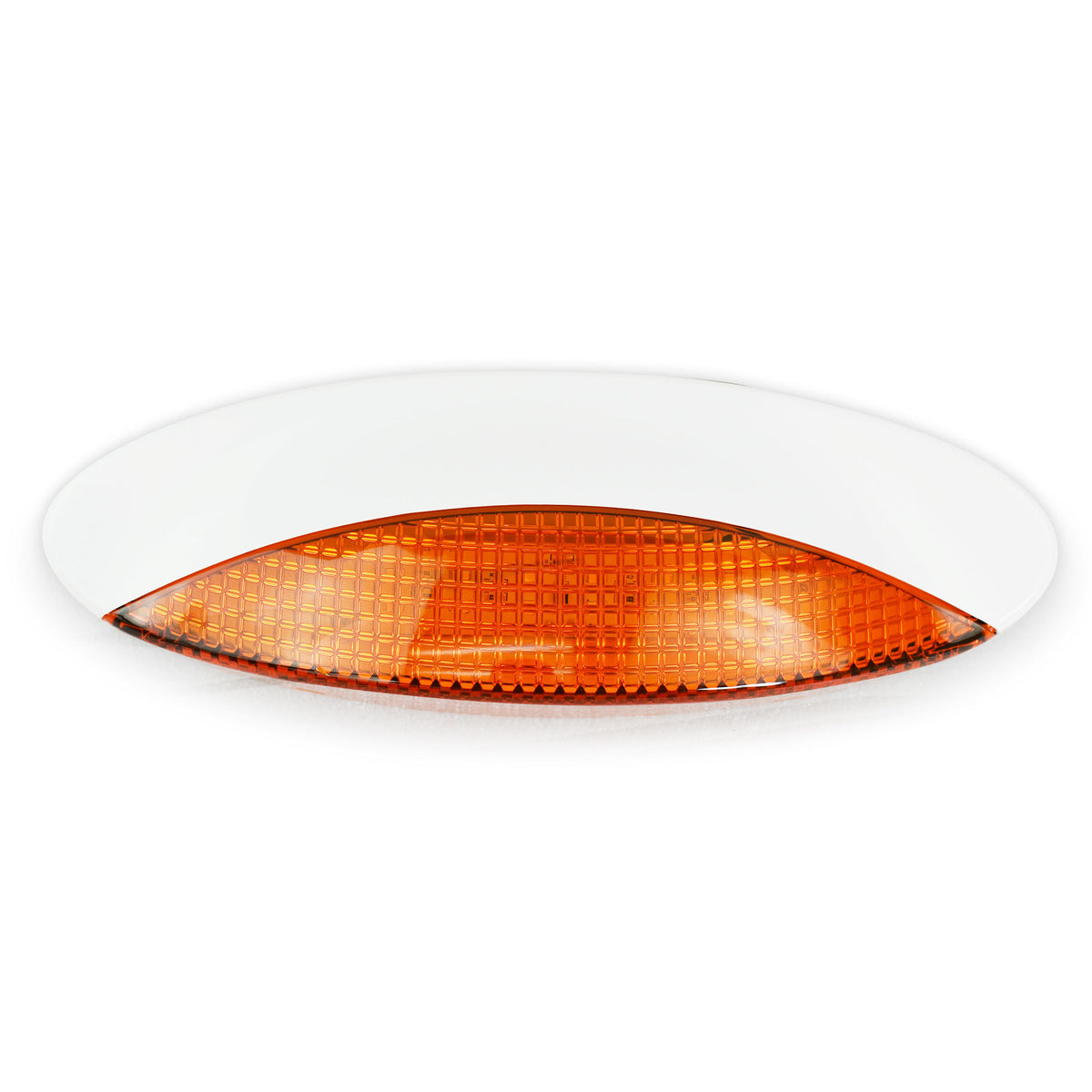 Leisure LED 12V RV Exterior LED Porch Light Euro Cool White with Switch Clear Lens 9 Inch (White)