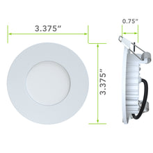 Leisure LED 12V RV Interior LED Recessed Light Cool White with Frosted Lens Aluminum Housing 3.375 Inch (White)