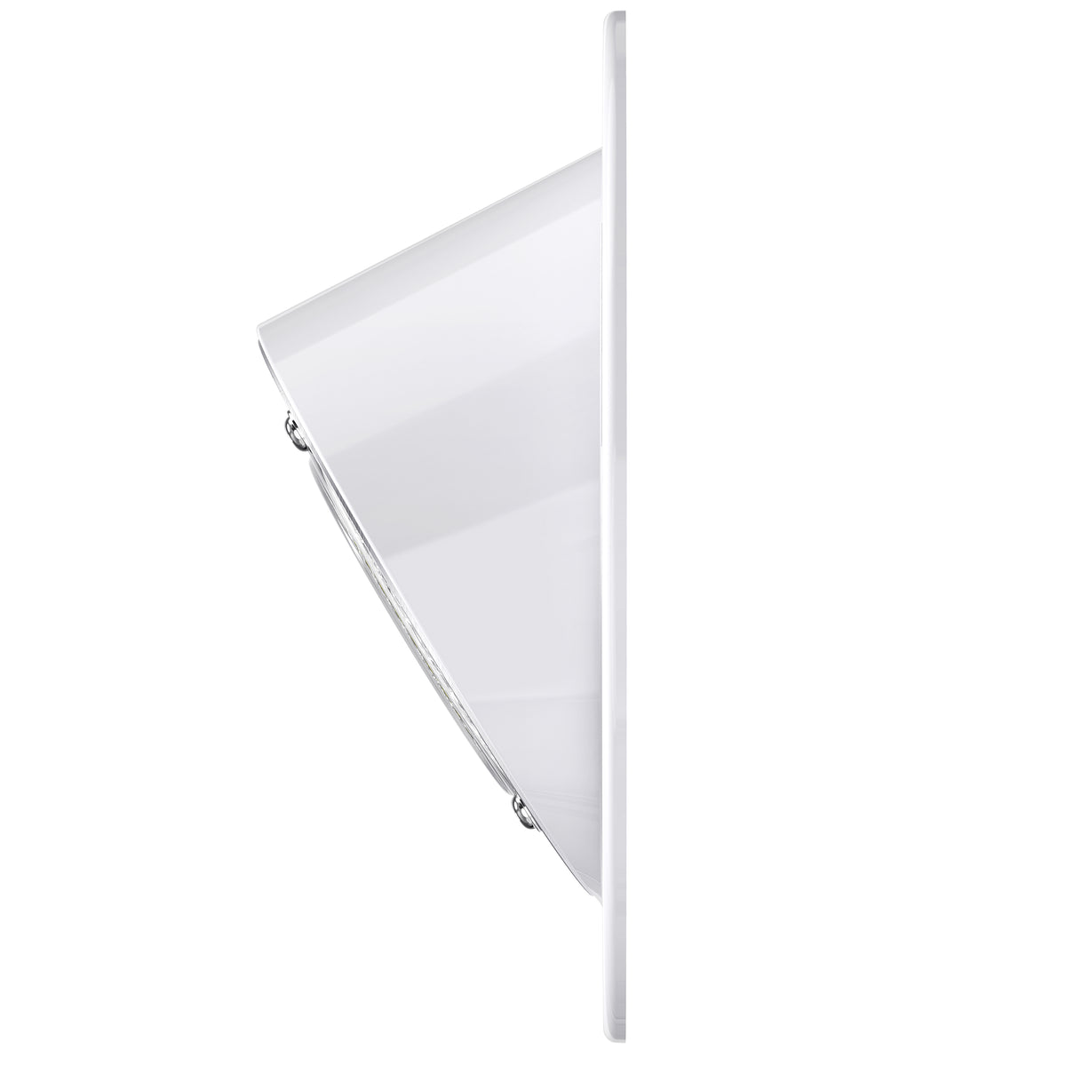 Leisure LED 12V RV Exterior LED Warrior Flood Light Round Cool White Surface Mount 1100 Lumen 8 Inch (White)