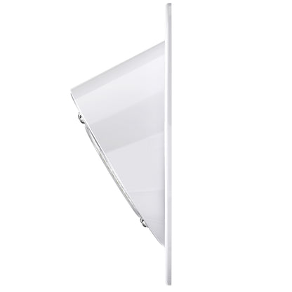 Leisure LED 12V RV Exterior LED Warrior Flood Light Round Cool White Surface Mount 1100 Lumen 8 Inch (White)