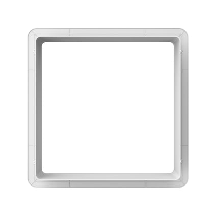 Leisure Coachworks RV Extended Garnish for 14 Inch x 14 Inch Roof Vent Fan 6 Inch (White)