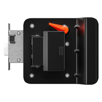 Leisure Locks RV Entry Door Lock with Paddle Deadbolt 2.5 Inch x 3.5 Inch (Chrome)