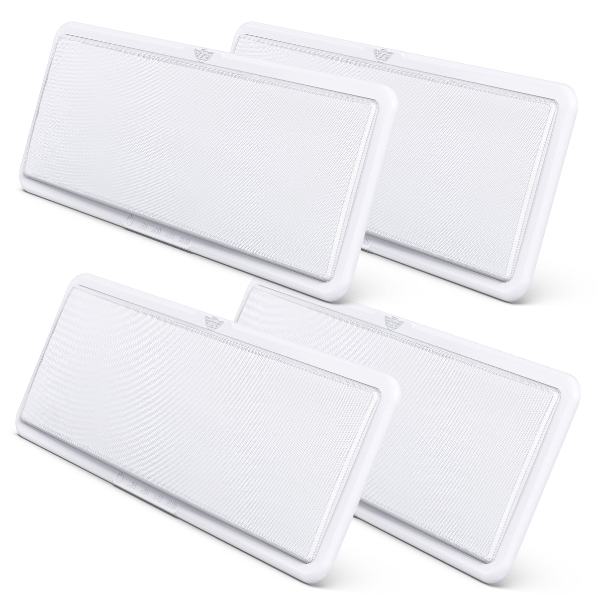 Leisure LED 12V RV Interior LED Ceiling Light Rectangle Natural White Touch Dimmer Switch 2000 Lumen 21 Inch (White)