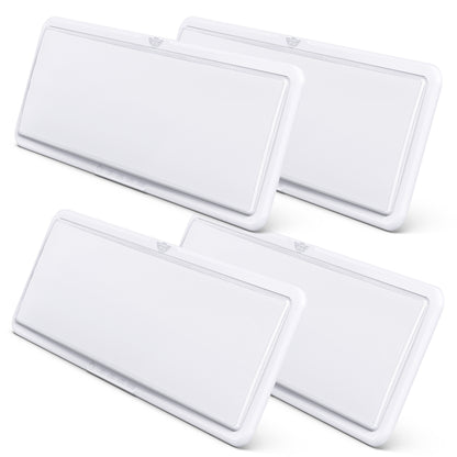 Leisure LED 12V RV Interior LED Ceiling Light Rectangle Natural White Touch Dimmer Switch 2000 Lumen 21 Inch (White)