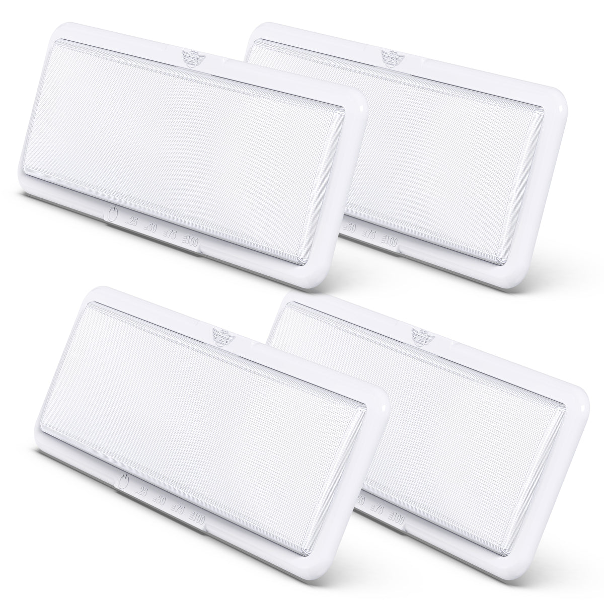 Leisure LED 12V RV Interior LED Ceiling Light Rectangle Natural White Touch Dimmer Switch 950 Lumen 14 Inch (White)