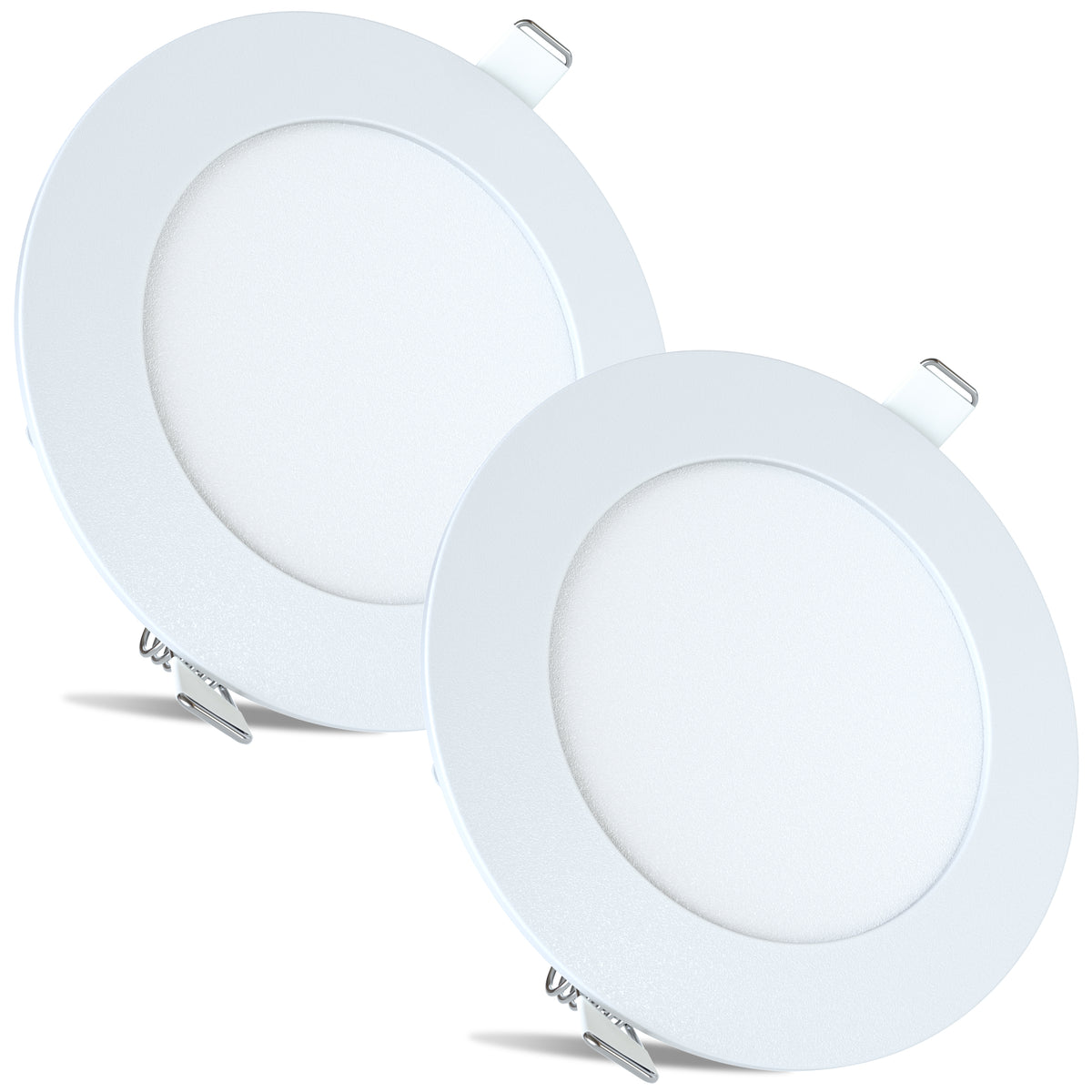 Leisure LED 12V RV Interior LED Recessed Light Cool White with Frosted Lens Aluminum Housing 4.75 Inch (White)
