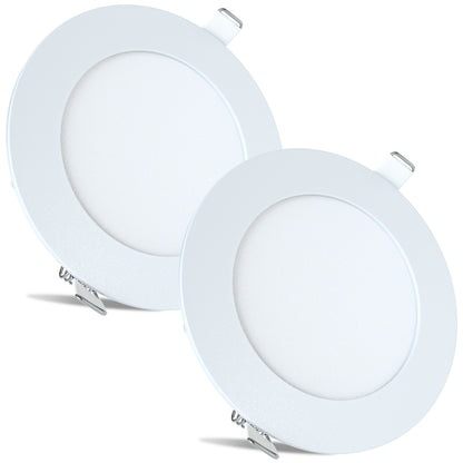 Leisure LED 12V RV Interior LED Recessed Light Cool White with Frosted Lens Aluminum Housing 4.75 Inch (White)