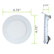 Leisure LED 12V RV Interior LED Recessed Light Cool White with Frosted Lens Aluminum Housing 4.75 Inch (White)