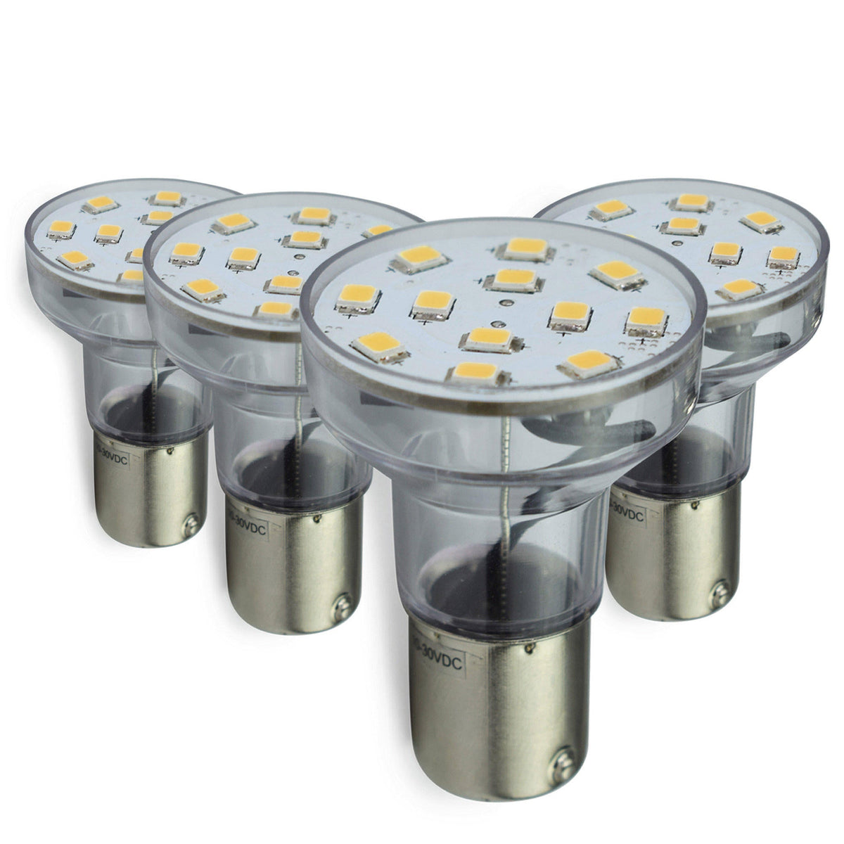 Leisure LED 12V RV Interior LED 1156 Bulb Light Replacement Cool White for Ceiling Dome Light 250 Lumen 2 Inch (Metal)