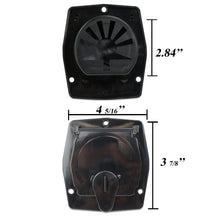 Leisure Cords RV Power Cord Utility Hatch Weatherproof Octagon Door 4.31 Inch x 3.88 Inch (Black)