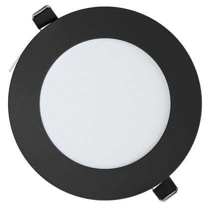 Leisure LED 12V RV Interior LED Recessed Light Cool White with Frosted Lens Aluminum Housing 4.75 Inch (Black)