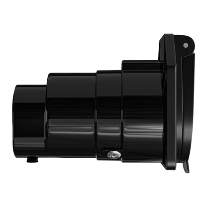 Leisure Cords 7 Way Inline Trailer Replacement Female Inlet Socket Splice 4 Inch (Black)