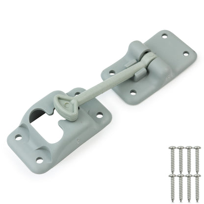 Leisure Coachworks RV Baggage Door Catch Holds Compartment Doors Open T Style 4 Inch (Grey)