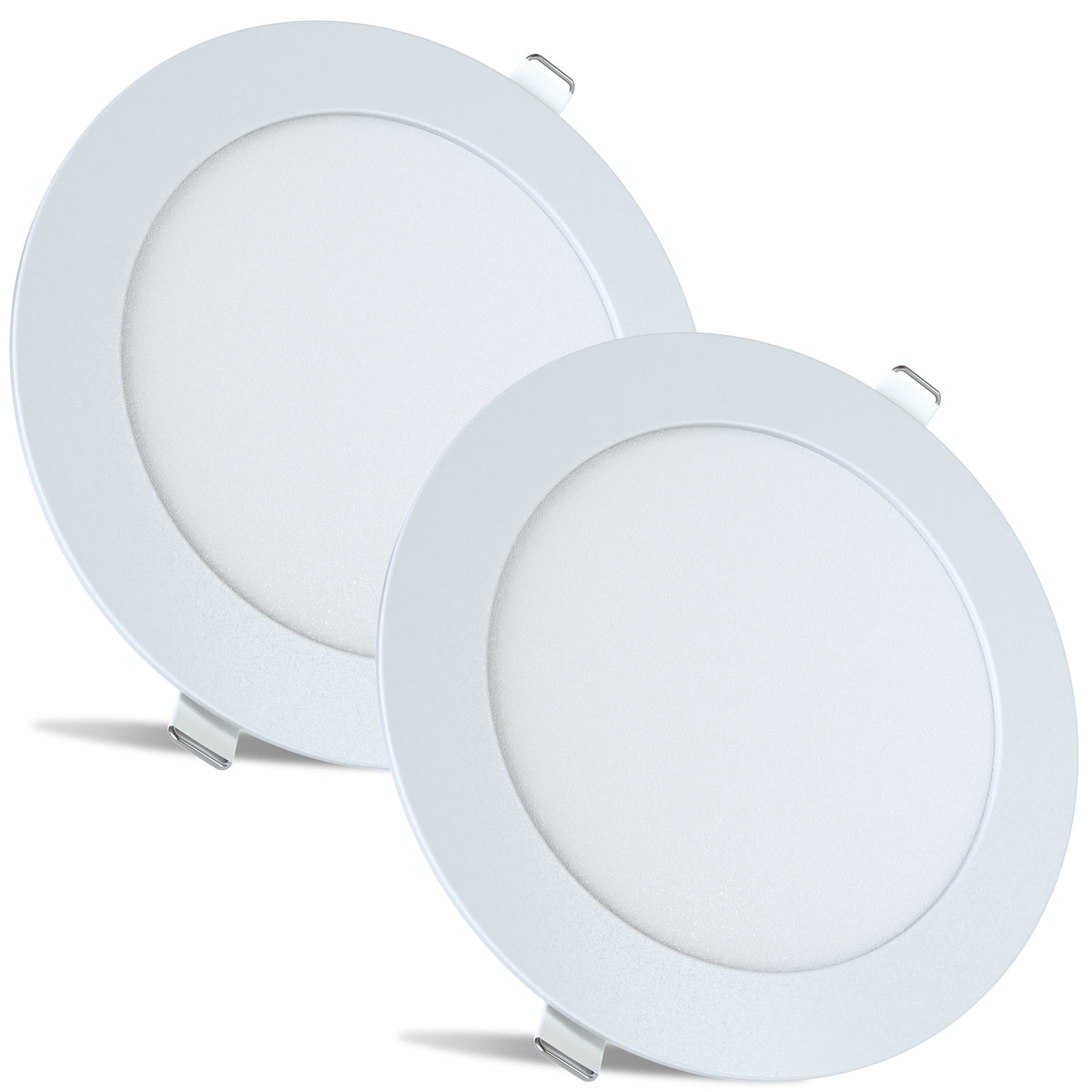 Leisure LED 12V RV Interior LED Recessed Light Cool White with Frosted Lens Aluminum Housing 5.75 Inch (White)