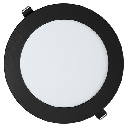 Leisure LED 12V RV Interior LED Recessed Light Cool White with Frosted Lens Aluminum Housing 5.75 Inch (Black)